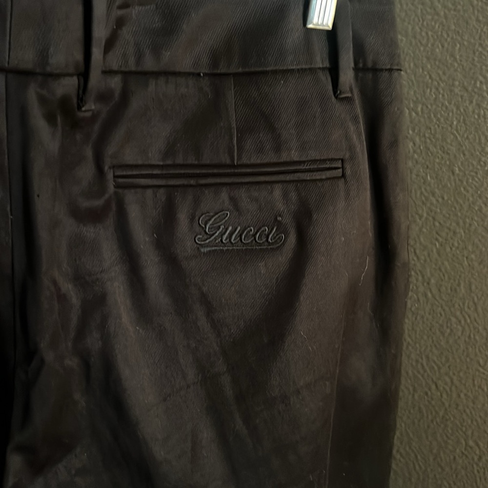 Gucci, women’s 46 (US 10), Black Dress Pants with Sleek Straight-Leg Design - Picture 9 of 11